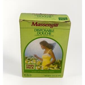 Vtg Massengill Douche Scent‎ of Mountain Herbs 2 Douches, 6oz Each New in Box